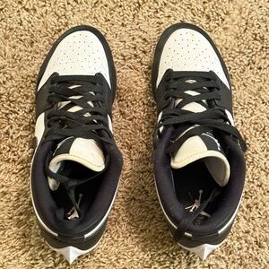Jordan Athletic Shoes Black and White